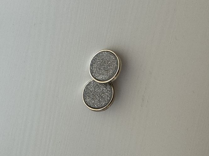 Hovedbilde Metallknapp gull bling